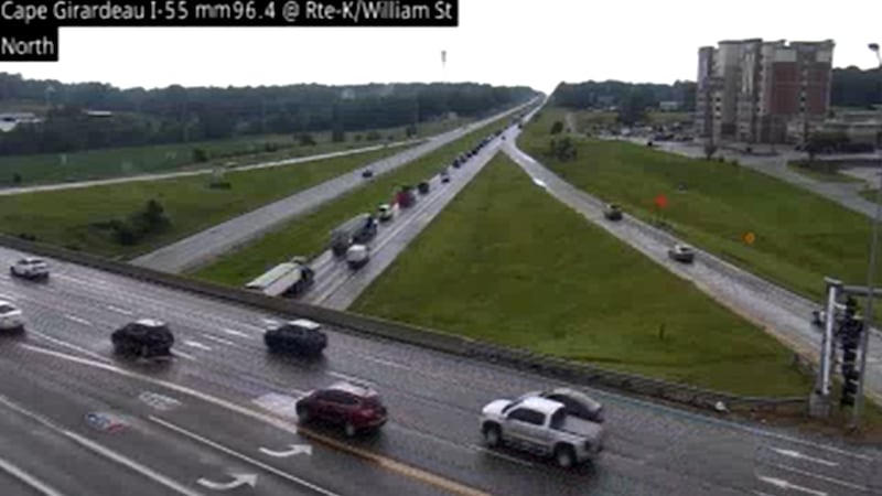 Two crashes are impacting traffic on I-55 in Cape Girardeau.