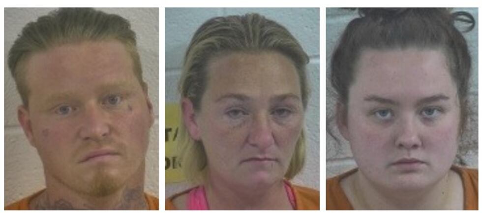 From left: Kenneth Helton, Shelby Richard and Liberty Schaeffer were three of four people...