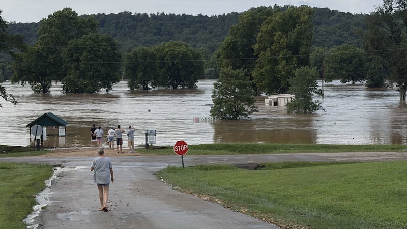Flash flooding washes away campers, tents and RVs in Reynolds, Iron and Crawford counties.