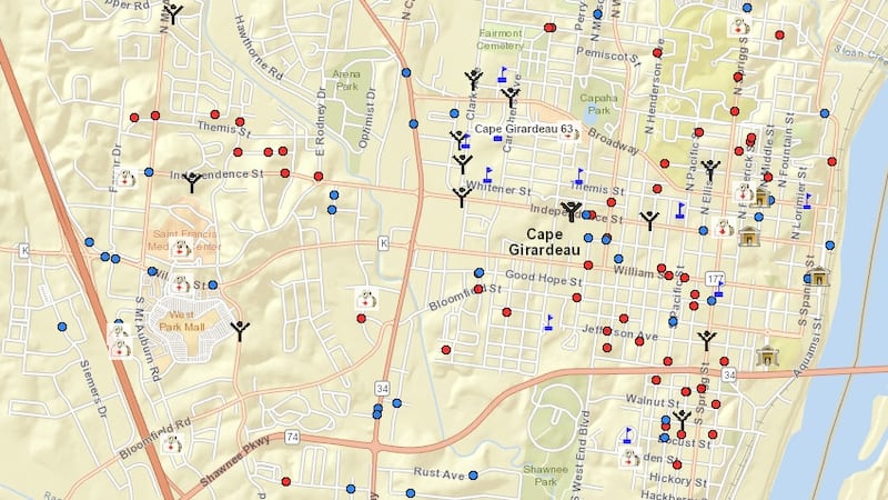 Map of registered sex offenders in Mo. available to check ahead of ...