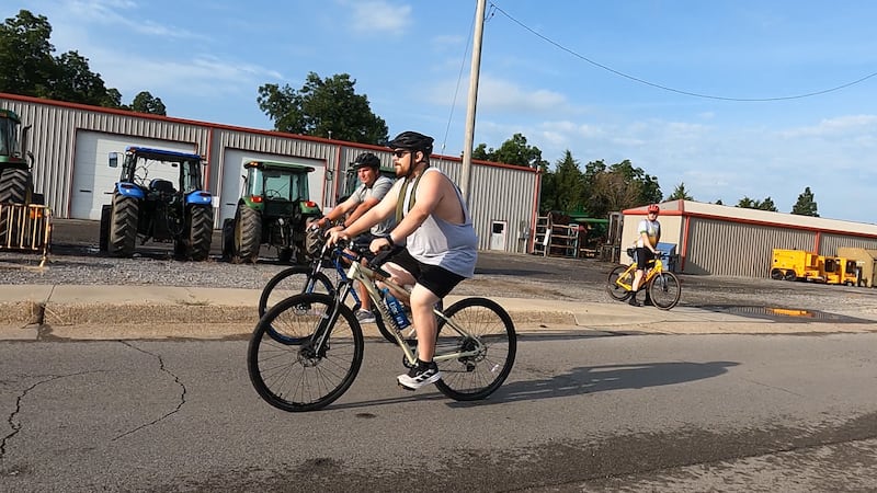 Larry Mayabb took part in East Prairie's Tour de Corn four months after a heart transplant.