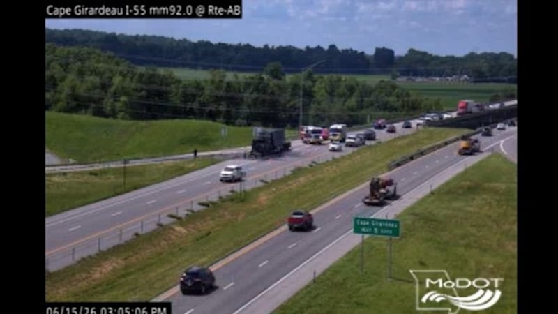 Crews responded to a semi truck fire on I-55 southbound near the 92 mile marker on Monday...