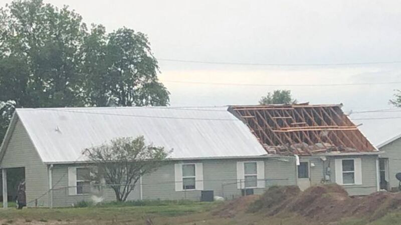 Two duplexes between Kennett and Holcomb had storm damage.