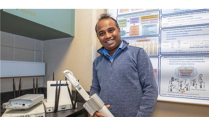 Gayan Aruma Baduge, SIUC associate professor in the School of Electrical, Computer and...