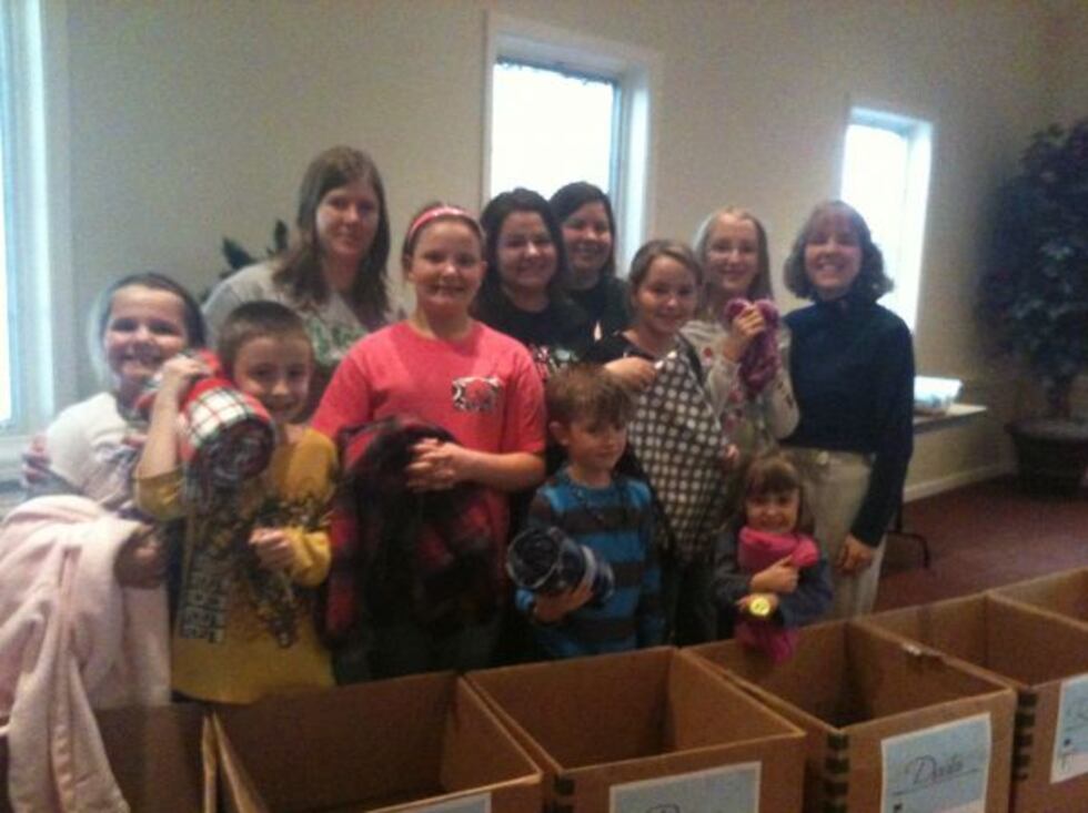 Around 50 people came out and donated roughly 100 items of clothing (Source: Jessie Sadler).