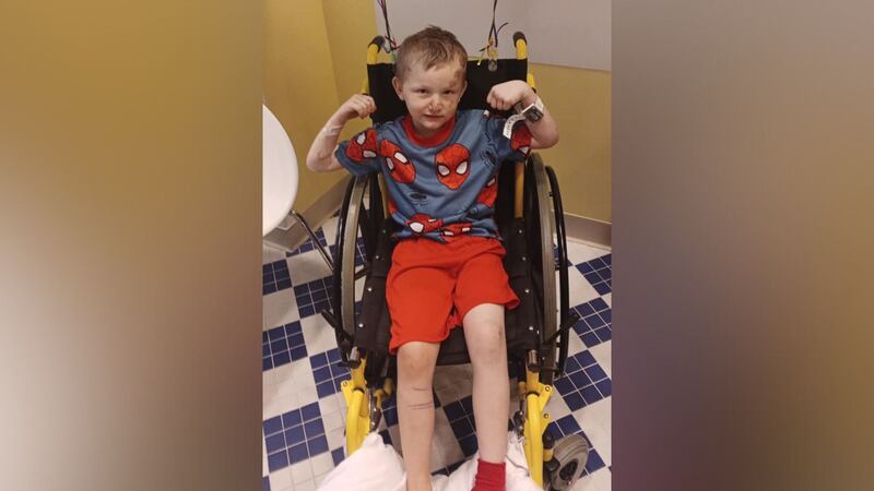 6-year-old Bryson Gaspard’s family says doctors performed surgery on his leg on Wednesday,...
