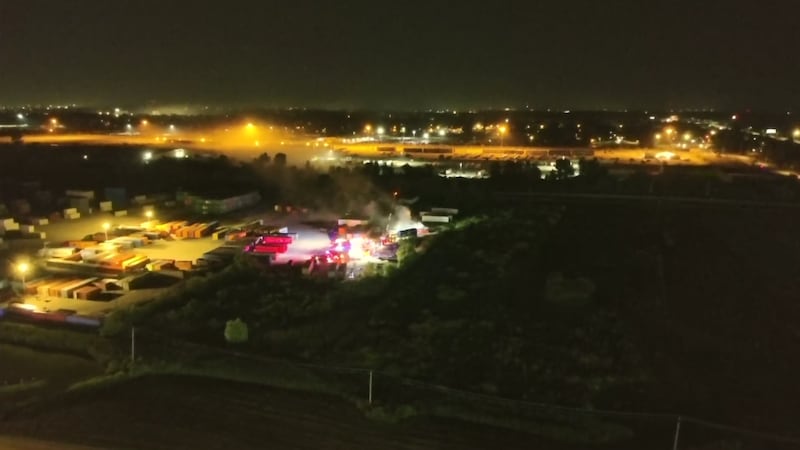 Officials said multiple crews responded to a fire on Sauget Industrial Drive at ContainerPort...