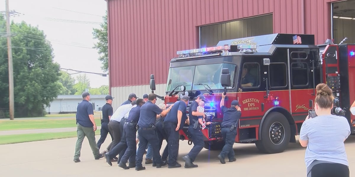 Sikeston Department of Public Safety holds push-in ceremony for new fire truck