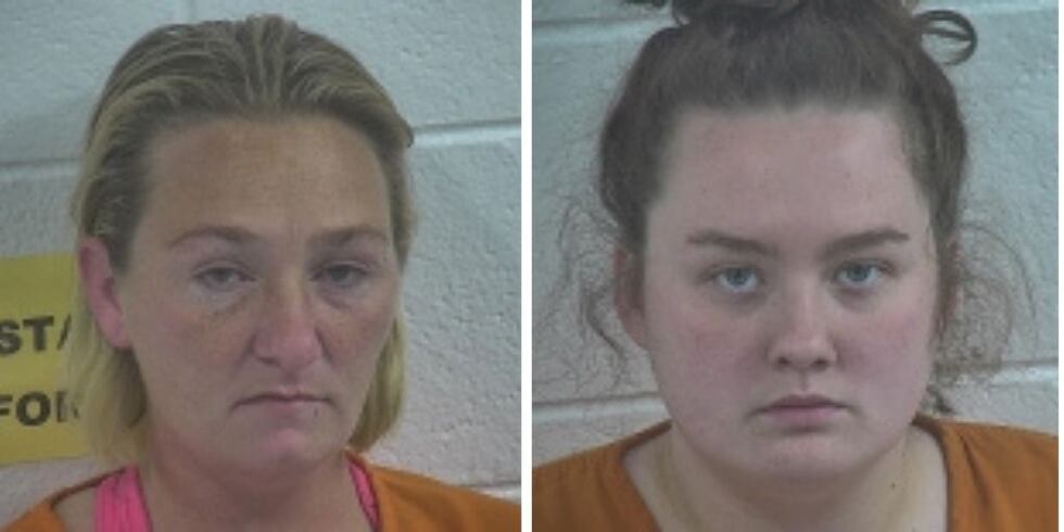 From left: Shelby Richard and Liberty Schaeffer were two of four people arrested in connection...