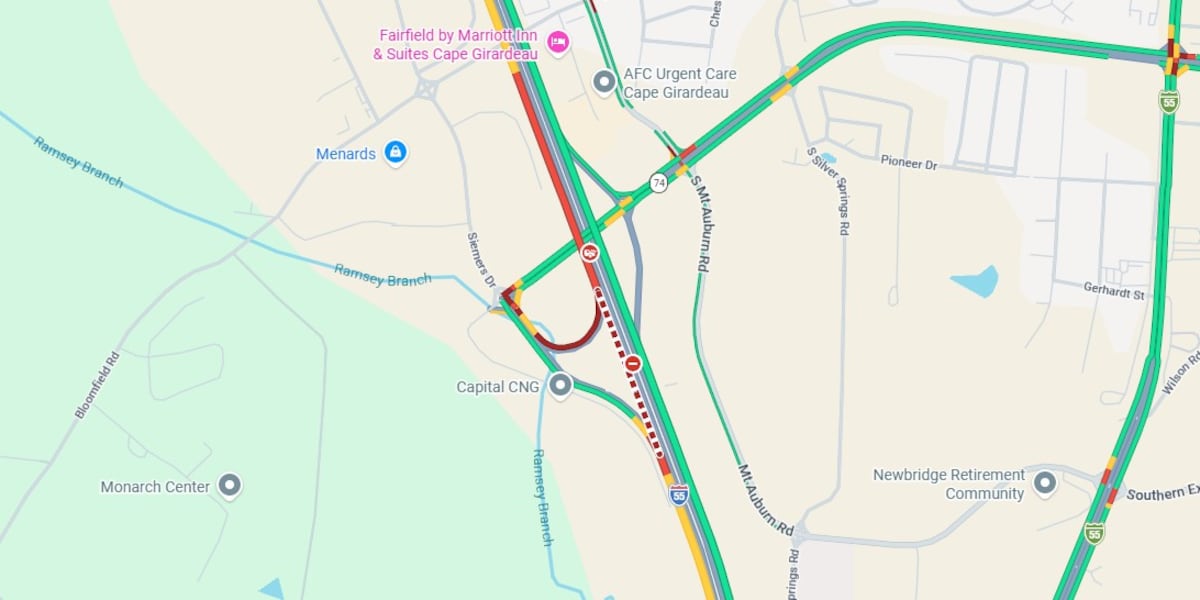Crews respond to crash on I-55 southbound near 94mm in Cape Girardeau