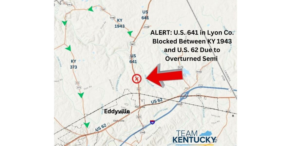Crash blocking U.S. 641 in Lyon Co.