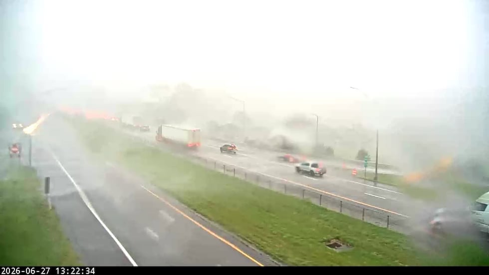 Road conditions near Exit 3 in Paducah.