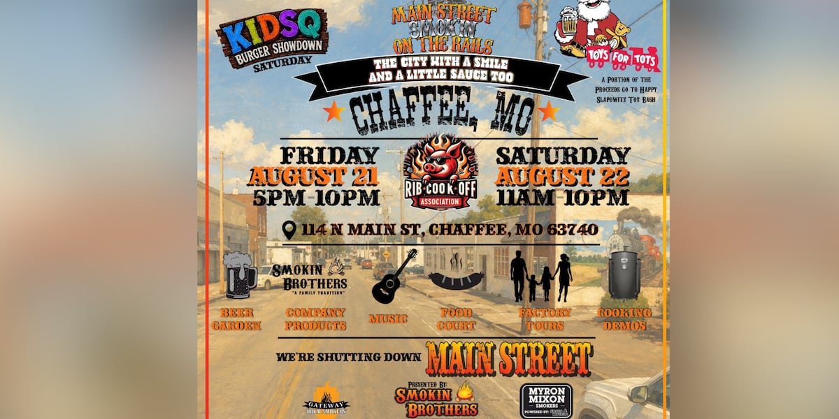Main Street Smok'In on the Rails gets cooking Aug. 21-22