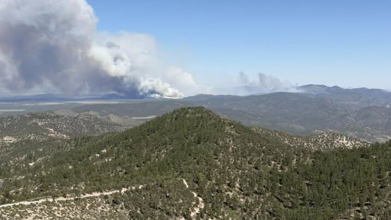 Firefighters battle two wildfires south of Caliente