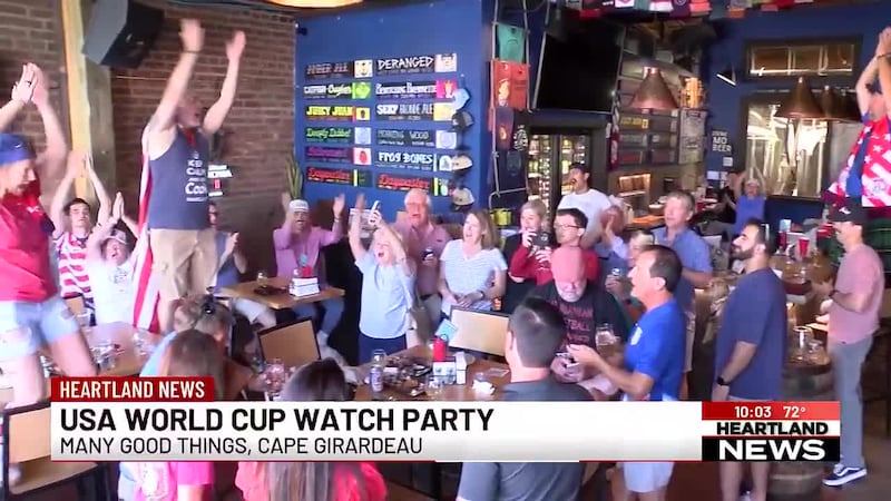 The scene at Many Good Things was a lively one for soccer fans.