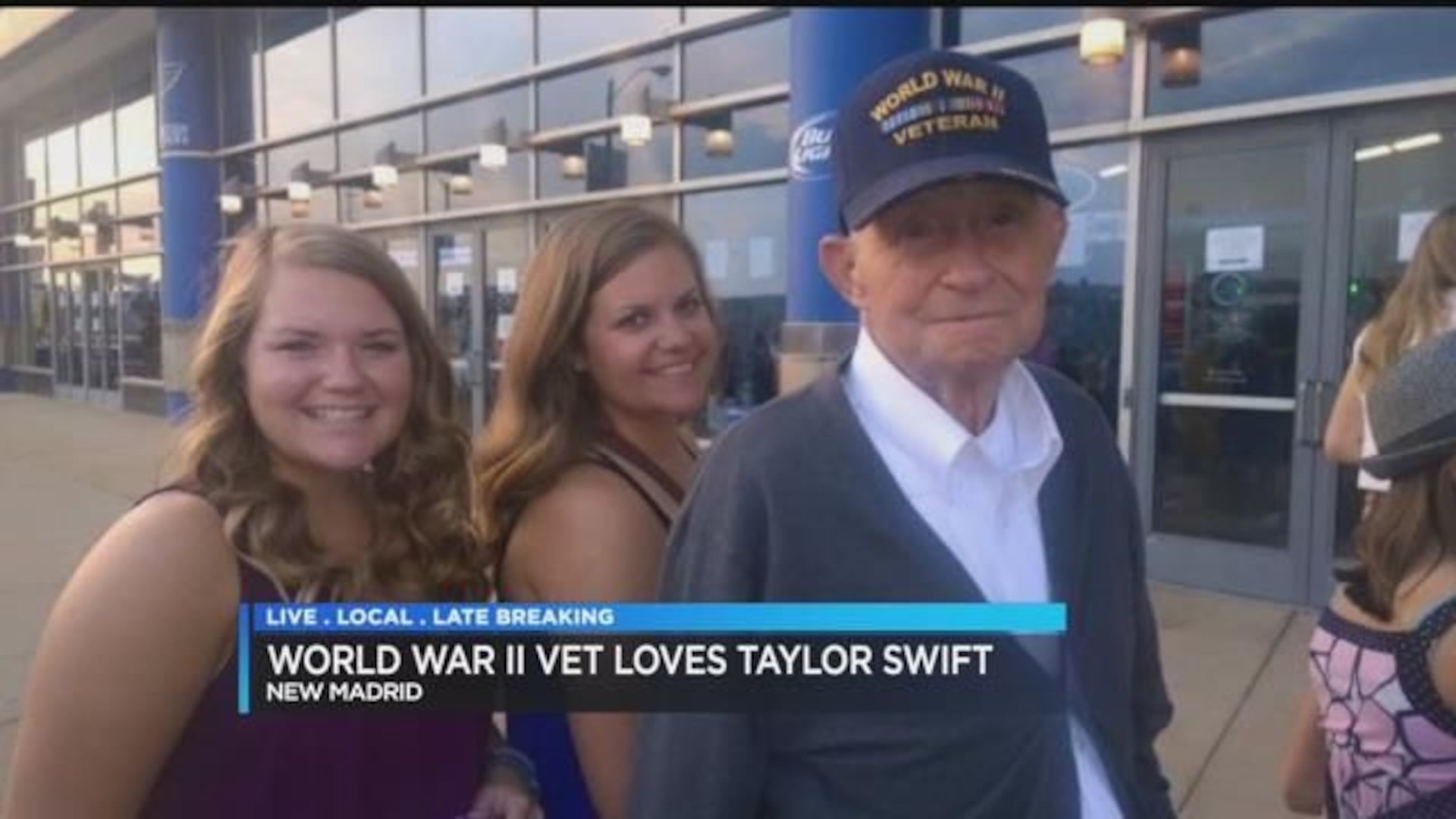 96 year-old WWII vet from New Madrid, MO loves Taylor Swift