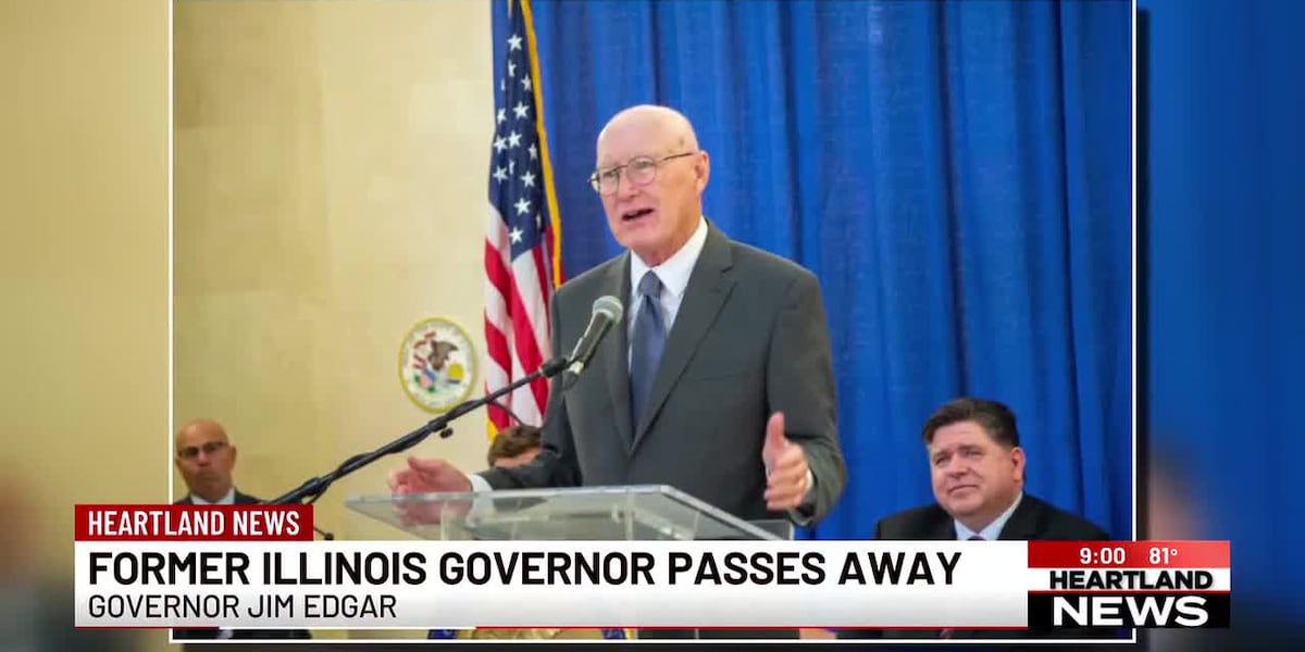 Illinois leaders react to the death of former Governor Jim Edgar