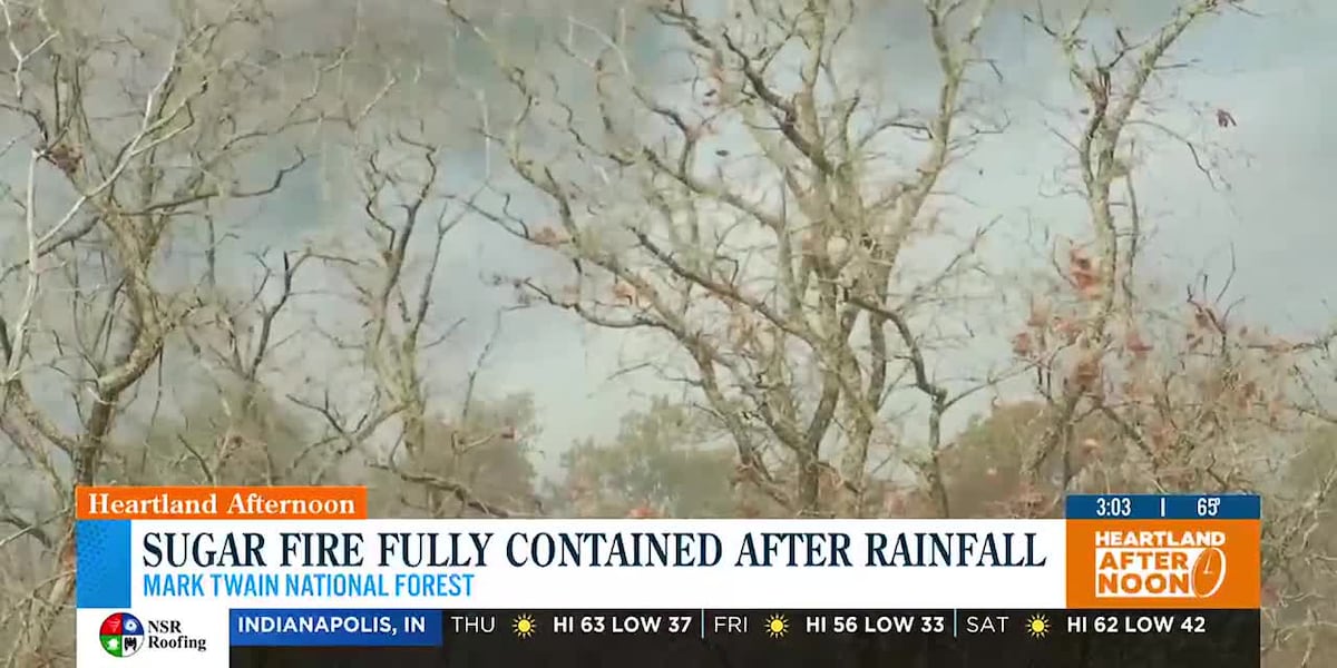 Sugar Fire fully contained after rainfall