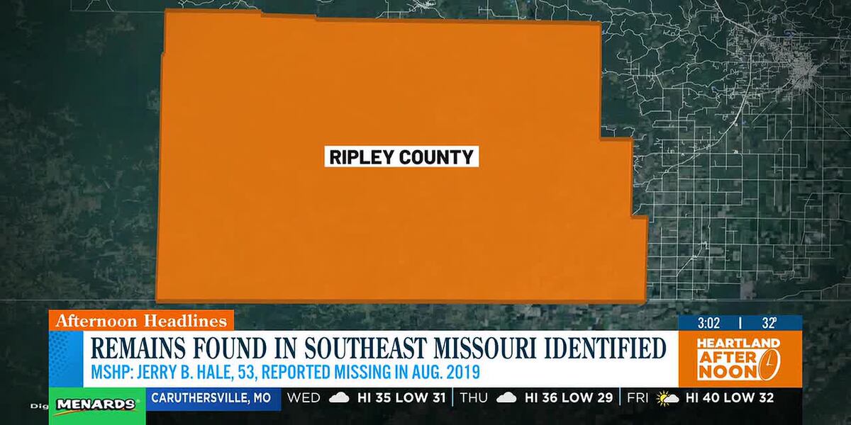 Remains found in Ripley county identified as missing 53-year-old man