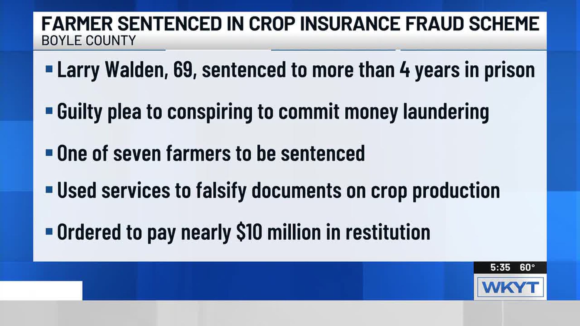tobacco insurance fraud in kentucky farmer allegedly got $1 million via crop KY tobacco farmer to pay